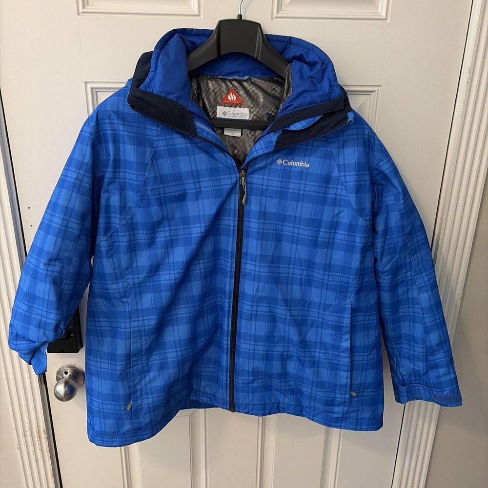 Columbia Whirlibird Omni Heat Women's Blue Hooded Coat Size Large